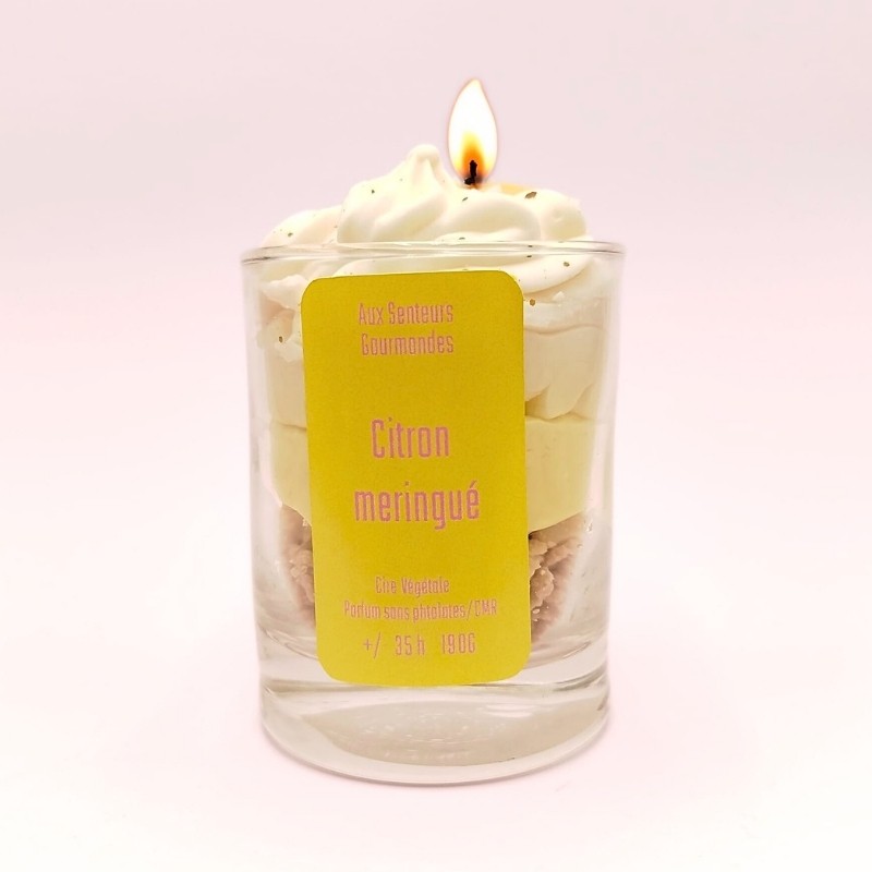 Bougie chantilly - Parfum citron meringué