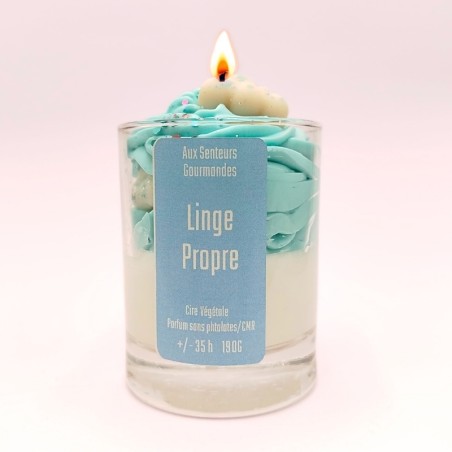Bougie Chantilly - Parfum Linge propre
