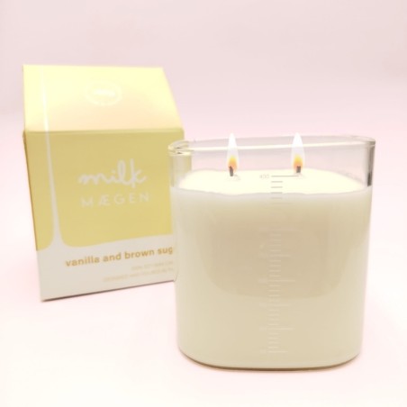 Bougie Milk - Parfum Vanille et Sucre Brun