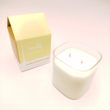 Bougie Milk - Parfum Vanille et Sucre Brun