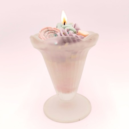 Bougie coupe à glace Chat-Malo - Parfum chamallow