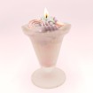 Bougie coupe à glace Chat-Malo - Parfum chamallow Bougie coupe à glace Chat-Malo - Parfum chamallow