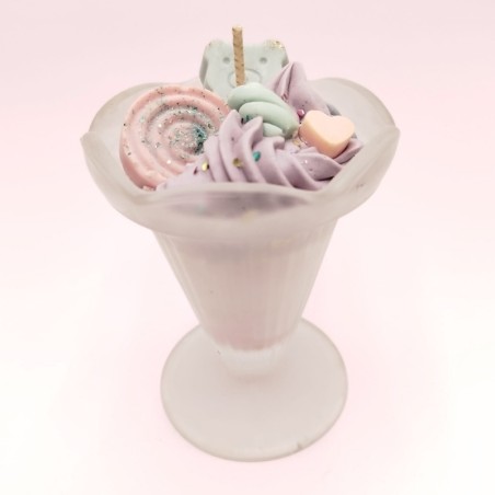 Bougie coupe à glace Chat-Malo - Parfum chamallow