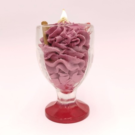 Bougie Verre à Pied - Parfum Vin Chaud