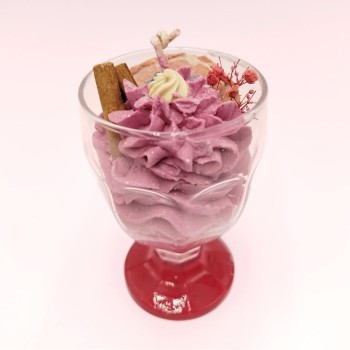 Bougie Verre à Pied - Parfum Vin Chaud