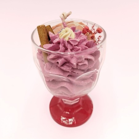 Bougie Verre à Pied - Parfum Vin Chaud