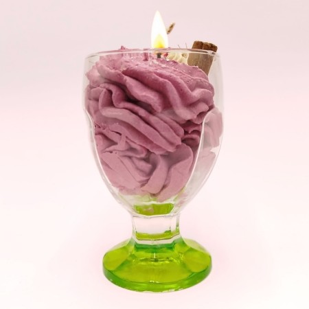 Bougie Verre à Pied - Parfum Vin Chaud