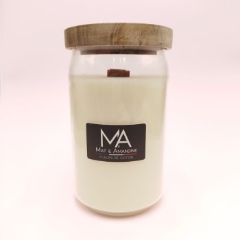 Bougie Classique - Grande Jarre - Parfum Fleurs de Coton