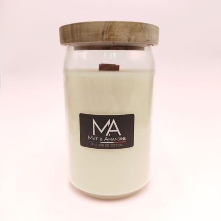 Bougie Classique - Grande Jarre - Parfum Fleurs de Coton