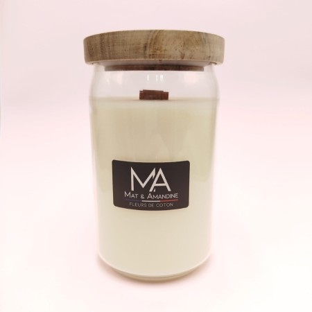 Bougie Classique - Grande Jarre - Parfum Fleurs de Coton