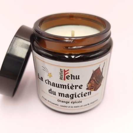 Bougie Classique Chaumière Magique - Parfum Orange Épicée