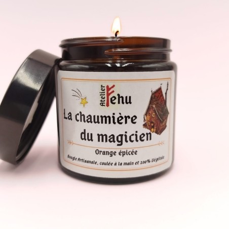 Bougie Classique Chaumière Magique - Parfum Orange Épicée