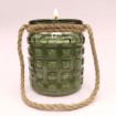 Bougie Lanterne Verte - Parfum Sapin