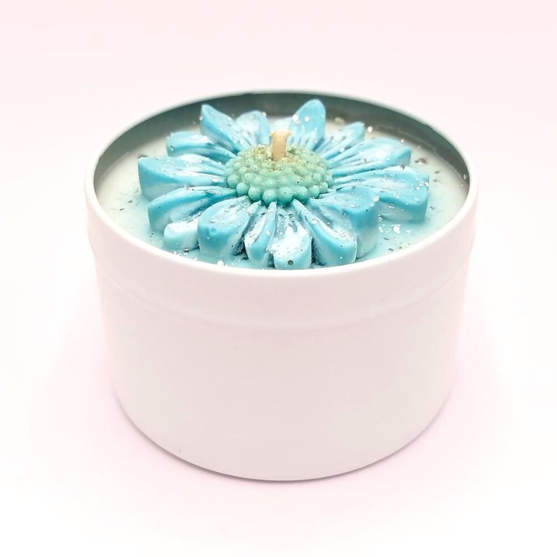 Bougie Marguerite - Parfum Muffin Myrtilles