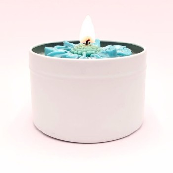 Bougie Marguerite - Parfum Muffin Myrtilles