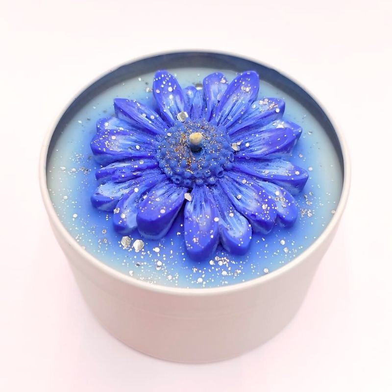 Bougie Marguerite - Parfum Pomme/Miel, Pêche & Musc