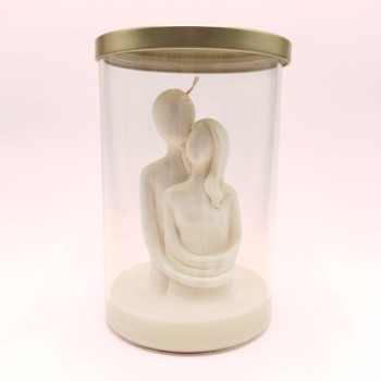 Bougie Promesse éternelle - Parfum poudre de riz