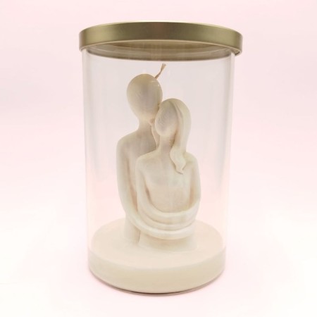 Bougie Promesse éternelle - Parfum poudre de riz