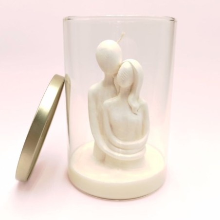 Bougie Promesse éternelle - Parfum poudre de riz