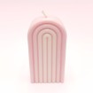 Bougie Moulée Arche Rose - Sans Parfum Bougie Moulée Arche Rose - Sans Parfum