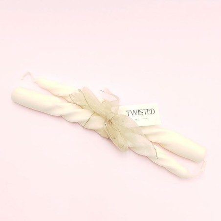 Duo de Chandelles Torsadées - Parfum Ylang Ylang & Jasmin