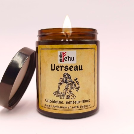 Bougie Astrologique Verseau - Parfum Musc