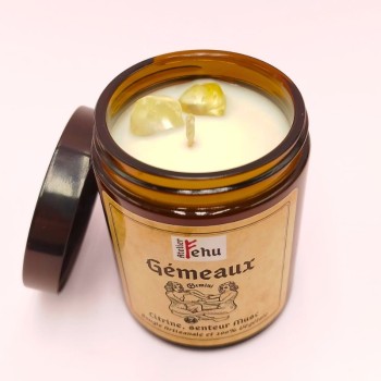 Bougie Astrologique Gémeaux - Parfum Musc