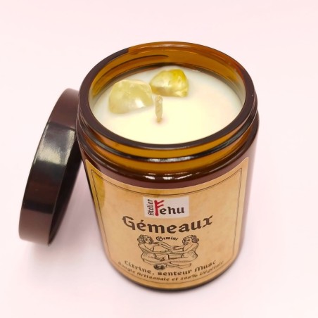 Bougie Astrologique Gémeaux - Parfum Musc