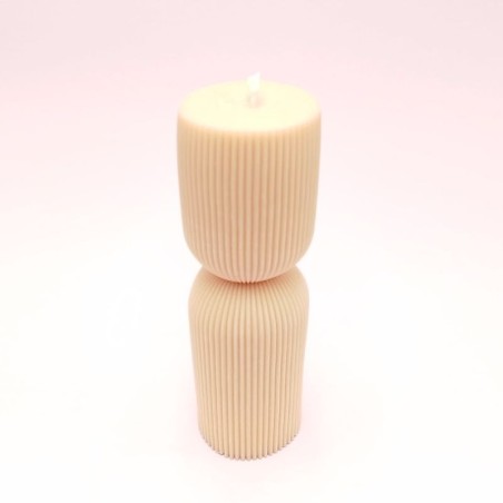 Bougie Décorative Louise - Sans Parfum - Rose