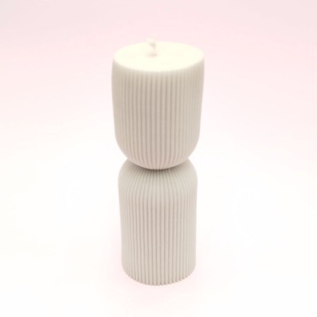 Bougie Décorative Louise - Sans Parfum - Gris