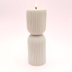 Bougie Décorative Louise - Sans Parfum - Gris Bougie Décorative Louise - Sans Parfum - Gris