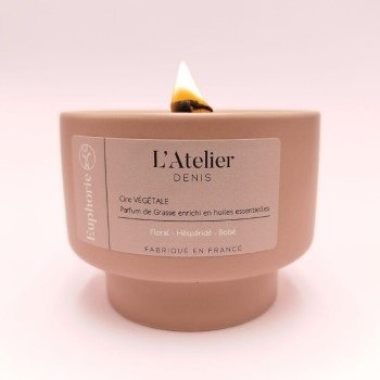 Bougie parfumée "Euphorie" - parfum Citron & Bergamote