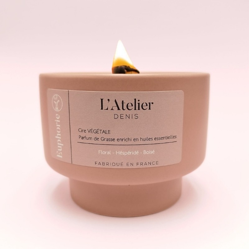 Bougie parfumée "Euphorie" - Parfum citron & bergamote