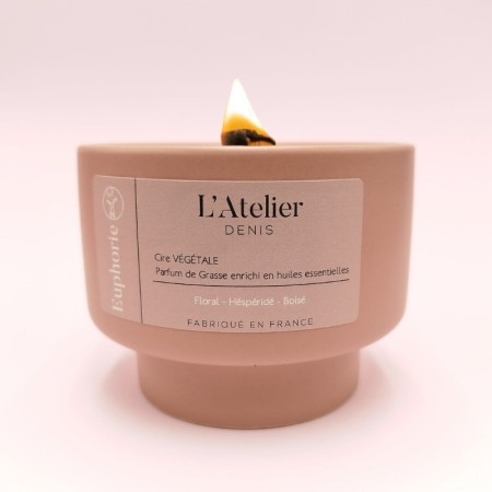 Bougie parfumée "Euphorie" - parfum Citron & Bergamote