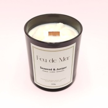 Bougie parfumée - Parfum algues & genévrier