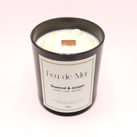 Bougie parfumée - Parfum algues & genévrier