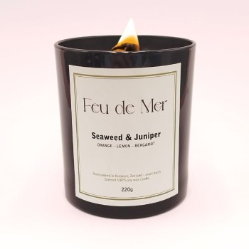 Bougie parfumée - Parfum algues & genévrier