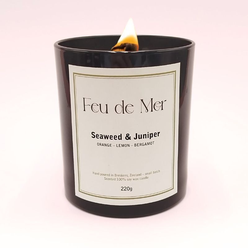 Bougie parfumée - Parfum algues & genévrier