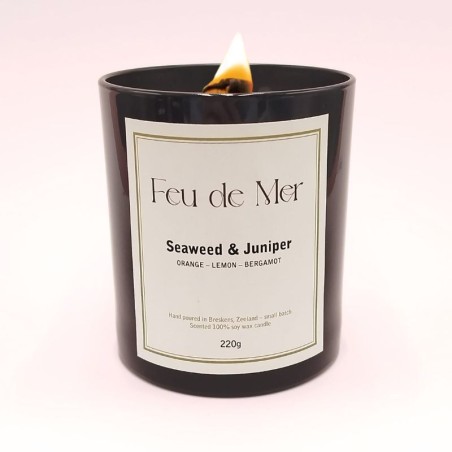 Bougie parfumée - Parfum algues & genévrier