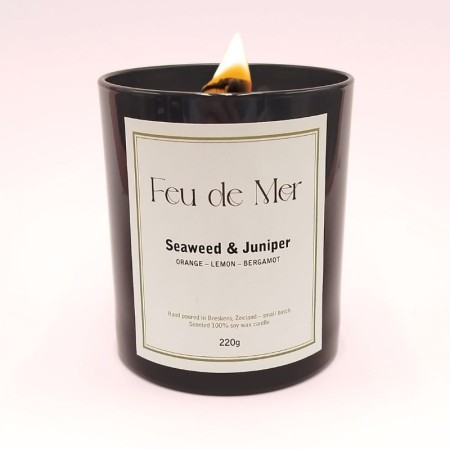 Bougie parfumée - Parfum algues & genévrier