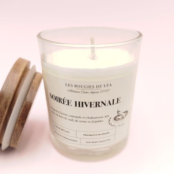 Bougie Classique Soirée Hivernale - Parfum Boisé
