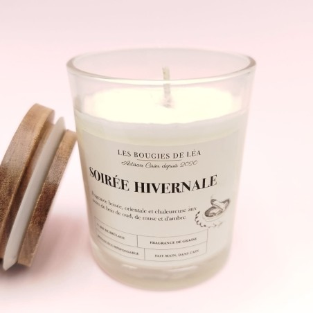 Bougie Classique Soirée Hivernale - Parfum Boisé