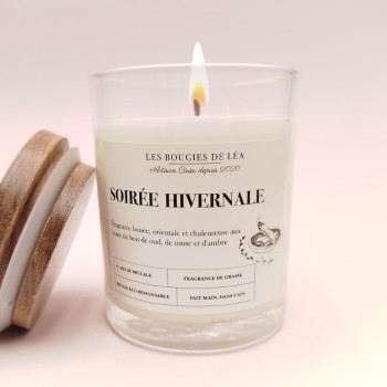 Bougie Classique Soirée Hivernale - Parfum Boisé