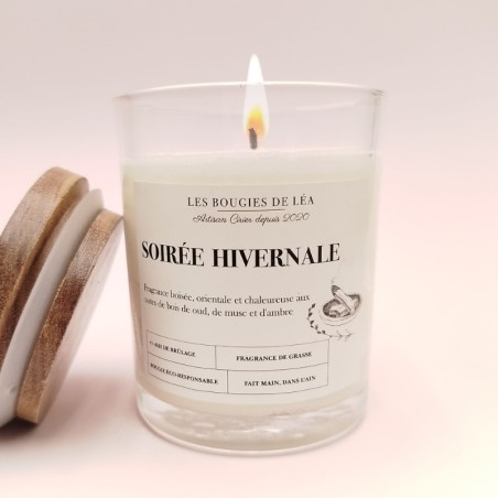Bougie Classique Soirée Hivernale - Parfum Boisé
