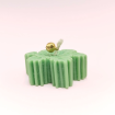 Bougie flocon vert - Parfum sapin Bougie flocon vert - Parfum sapin