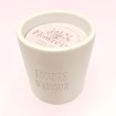 Bougie blanche - "Amour" - Parfum fleur de Lin Bougie blanche - "Amour" - Parfum fleur de Lin
