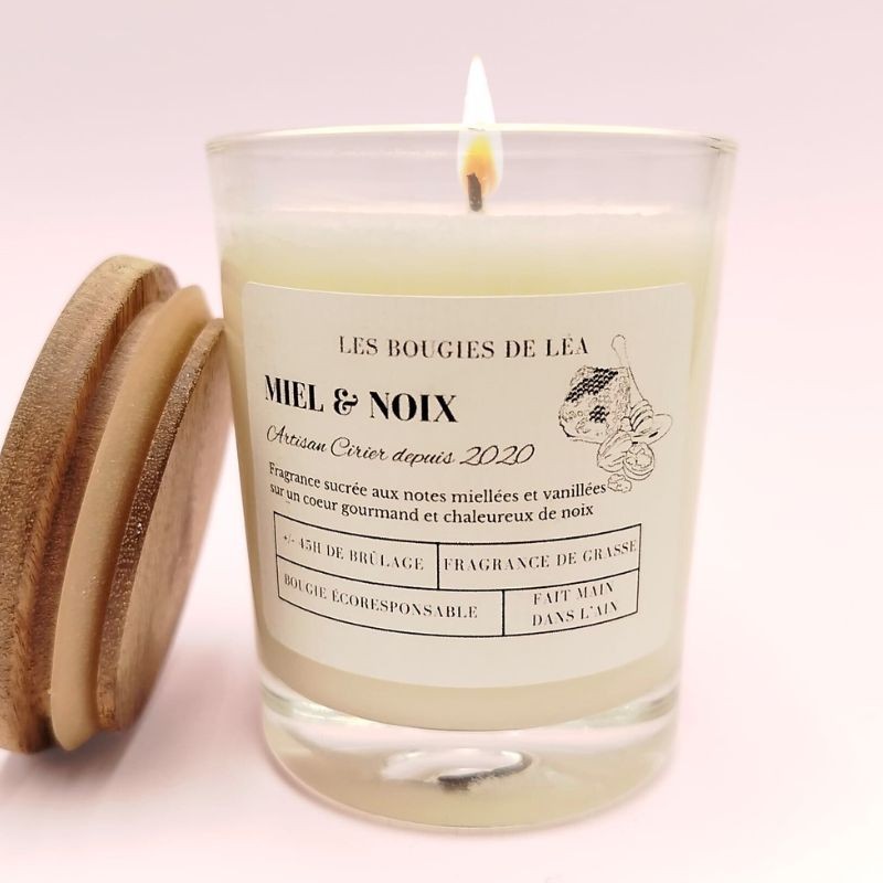 Bougie Classique - Parfum Miel et Noix Bougie Classique - Parfum Miel et Noix