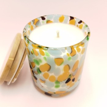 Bougie Classique Tachetée - Parfum Clémentine Monoï