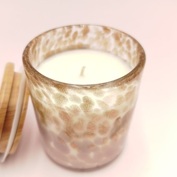 Bougie Classique tâchetée - Parfum menthe & basilic