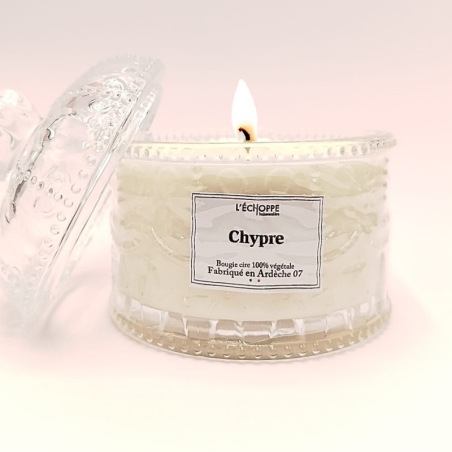 Bougie bonbonnière dôme - Parfum chypre